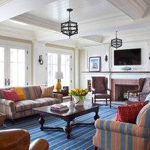 fireplace and wainscoat