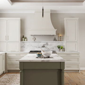 Custom Dura Supreme Modern Kitchen Cabinets - Los Angeles