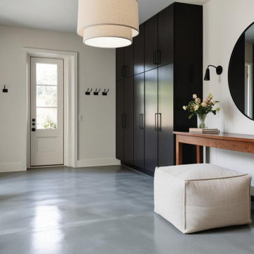 A spacious and refined entryway