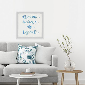 "Dream Believe Do Repeat II" Framed Painting Print