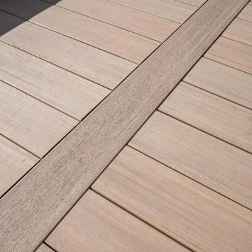 Patio, Pool & French White Oak Decking & Radiance Rail Black