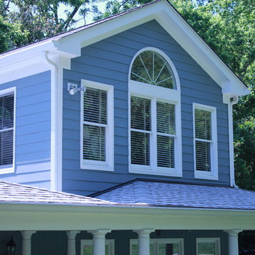 Hardie Plank lap siding, Cabin John, Maryland -Boothbay Blue