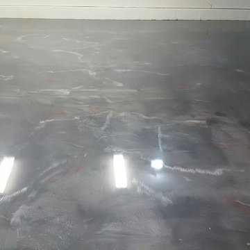 Oil, Cracks, Uneven Floor, Cold Weather, Unhappy Client