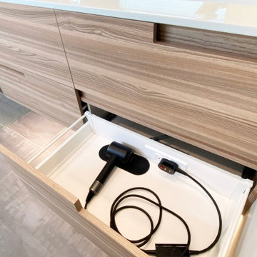 Bathroom Vanity In-Drawer Outlets