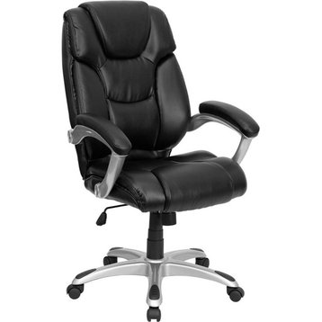 Bonded Leather Office Chair Go-931H-Bk-Gg