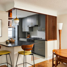 Sala integrada à cozinha