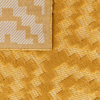 Indoor & Outdoor Rug With Moroccan Pattern, Yellow, 2'8"x4'11"