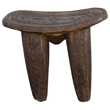 Primitive African Donkey Carved Senufo Table