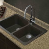Radius Granite 33" Drop" Kitchen Sink Kit, Espresso