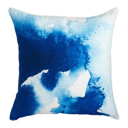 WATERCOLOR PILLOW COVER &ndash; BLUE - Products