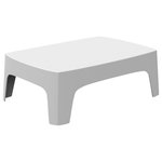 Vondom - Vondom Solid Indoor/Outdoor Coffee Table, White - Vondom's Solid Outdoor Coffee Table features a simple, straightforward composition that provides a sense of stability and functionality in your design. Its minimalist appeal settles with ease in a modern or contemporary setting.