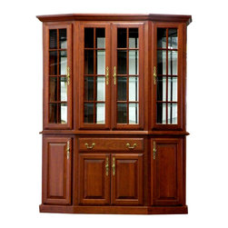 canted front shaker hutch; 70.5" wide - Furniture