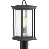 Portable Post 1 Light Portable Post Lantern with Black Finish 