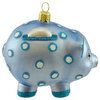 Ornaments To Remember PIGGY BANK BLUE Glass Save Money Birthday 21R2PIG004