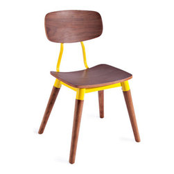 Retro School Chair-Yellow - Products