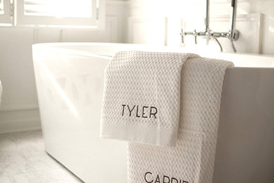 Bathroom - modern bathroom idea in Omaha