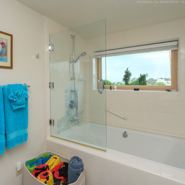 Attractive Bathroom with New Wood Window - Renewal by Andersen San Francisco Bay