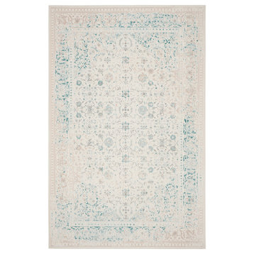 Safavieh Passion Collection PAS405 Rug, Turquoise/Ivory, 8' X 11'