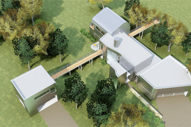 Home design - industrial home design idea in Austin