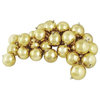 Shiny Shatterproof Christmas Ball Ornaments, 4", Set of 12, Champagne Gold