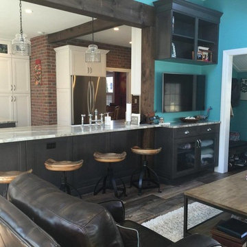 Omega Loring Full Access Transom Cabinetry with Fantasy Brown Quartzite Counters