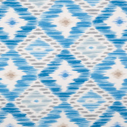 Blue/Gray Ikat Accent Napkin - Dinnerware