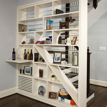 Basement living shelf