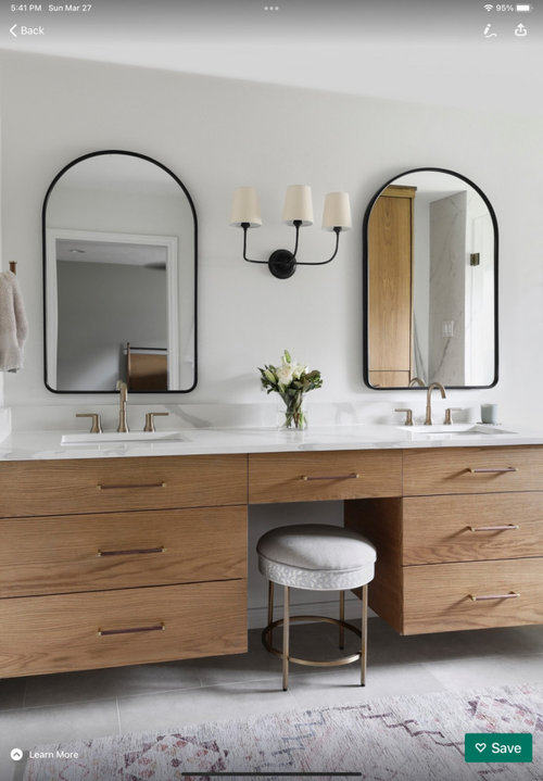 Vanity placement with one wall and bedroom entryway