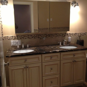 Dark Emperador Marble Bath