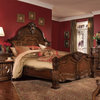 Windsor Court Mansion Bed, Vintage Fruitwood, Queen