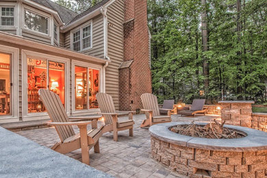 Elegant patio photo in Boston