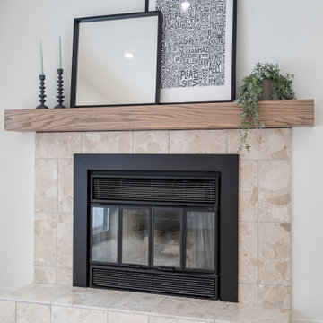 Updated Fireplace with Original Tile Charm