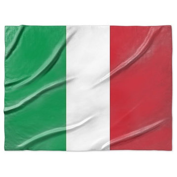 "Italy Flag" Sherpa Blanket 80"x60"