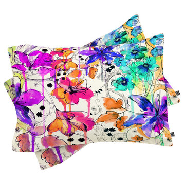 Deny Designs Holly Sharpe Lost In Botanica 1 Pillow Shams, Queen