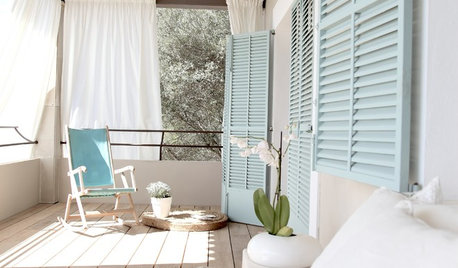 Idea to steal: Vorhänge als Sichtschutz für Balkon & Terrasse