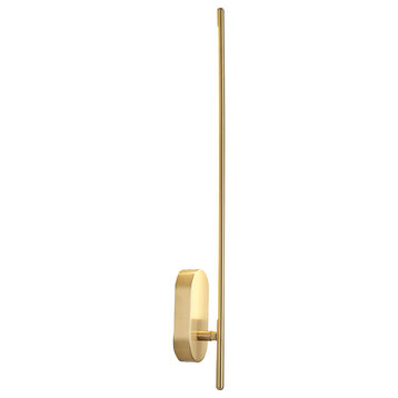 LED Wall Sconce, Brass