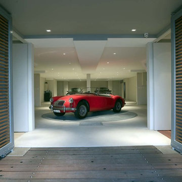 Concealed Garage with Turntable