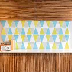 Modwalls Kiln Collection Ceramic Wedge Tile. - タイル