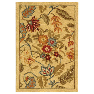 Safavieh Chelsea Collection HK141 Rug, Ivory, 1'8"x2'6"