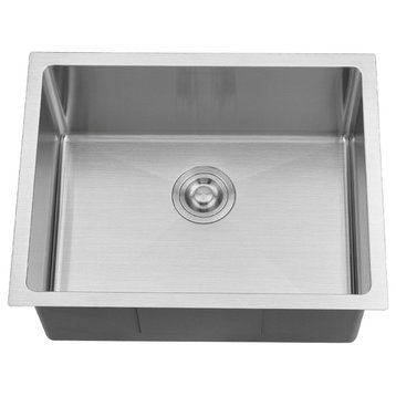 BOANN UM2318-BN Undermount Kitchen Single Bowl Sink - 23 x 18 -  BN