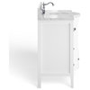Blanc Bathroom Vanity, White, 48", Single Sink, Freestanding
