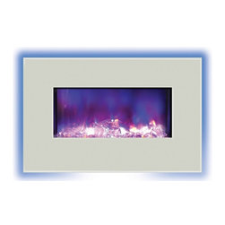 Amantii Wall Mount or Built In Electric Fireplace 26" Fire and Ice - Indoor Fireplaces