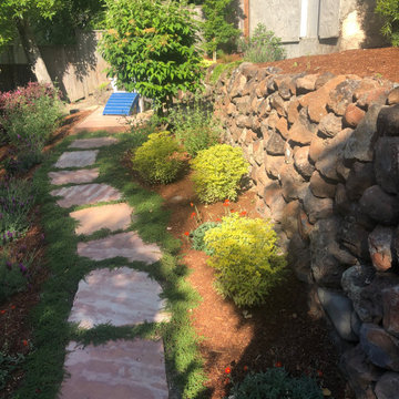 Warm Tones - Terraced Oakland Backyard