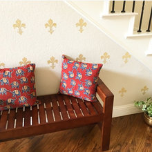 Custom made pillow covers for a Texas home