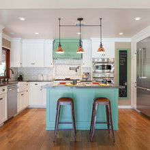 kitchen and cabinets