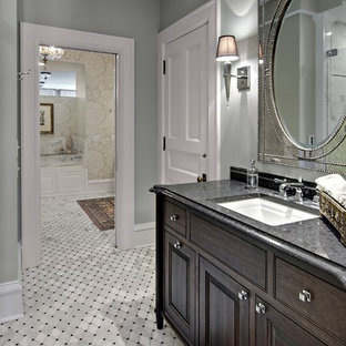 Black White Grey Granite Countertops Bathroom Ideas Houzz