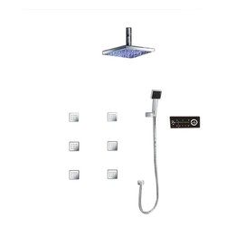 Trialo Solid Brass Color Changing Water Powered Led Shower - Showerheads And Body Sprays