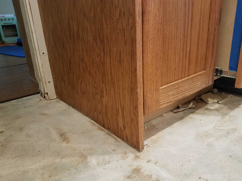 What Kind Of Base Trim For Kitchen Cabinet Panels