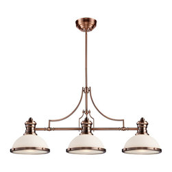 ELK Lighting - 3-Light Traditional Island Lamp - Kitchen Island Lighting