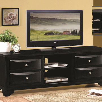 Coaster | Black TV Stand | Two Sliding Doors -$452.31